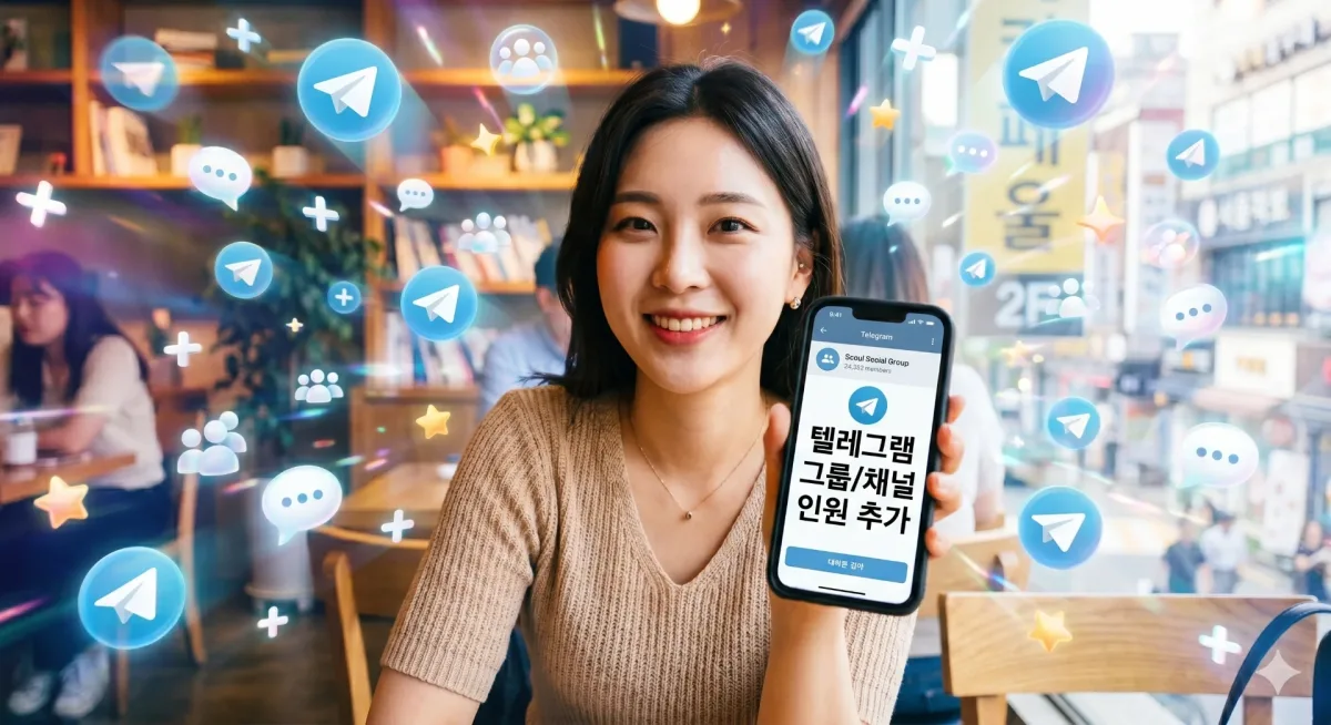 텔레그램 채널 / 그룹 인원 추가