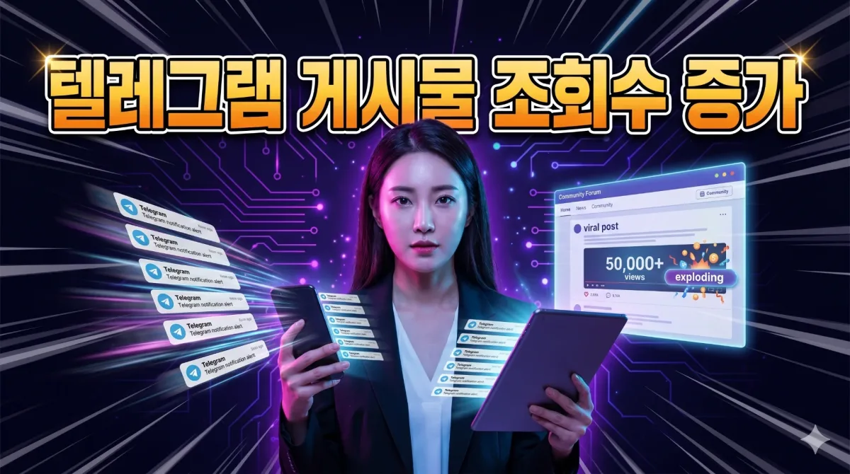 텔레그램 게시물 조회수