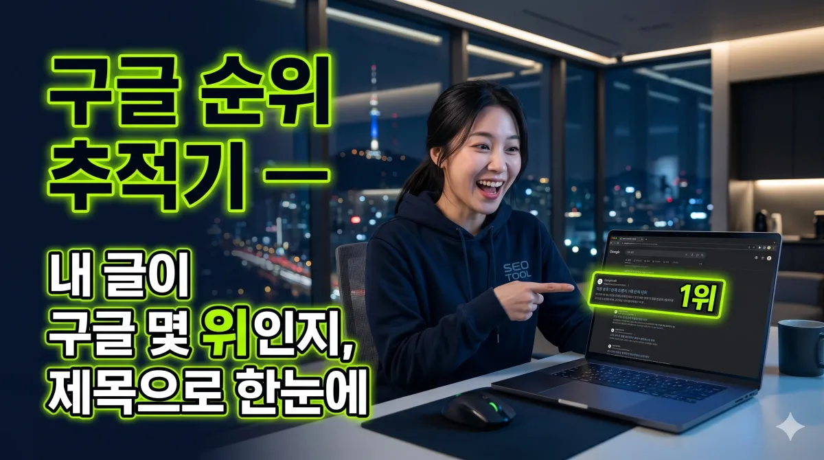 구글 순위 추적기 — 내 글이 구글 몇 위인지, 제목으로 한눈에 누리보드 플러그인 - SEO