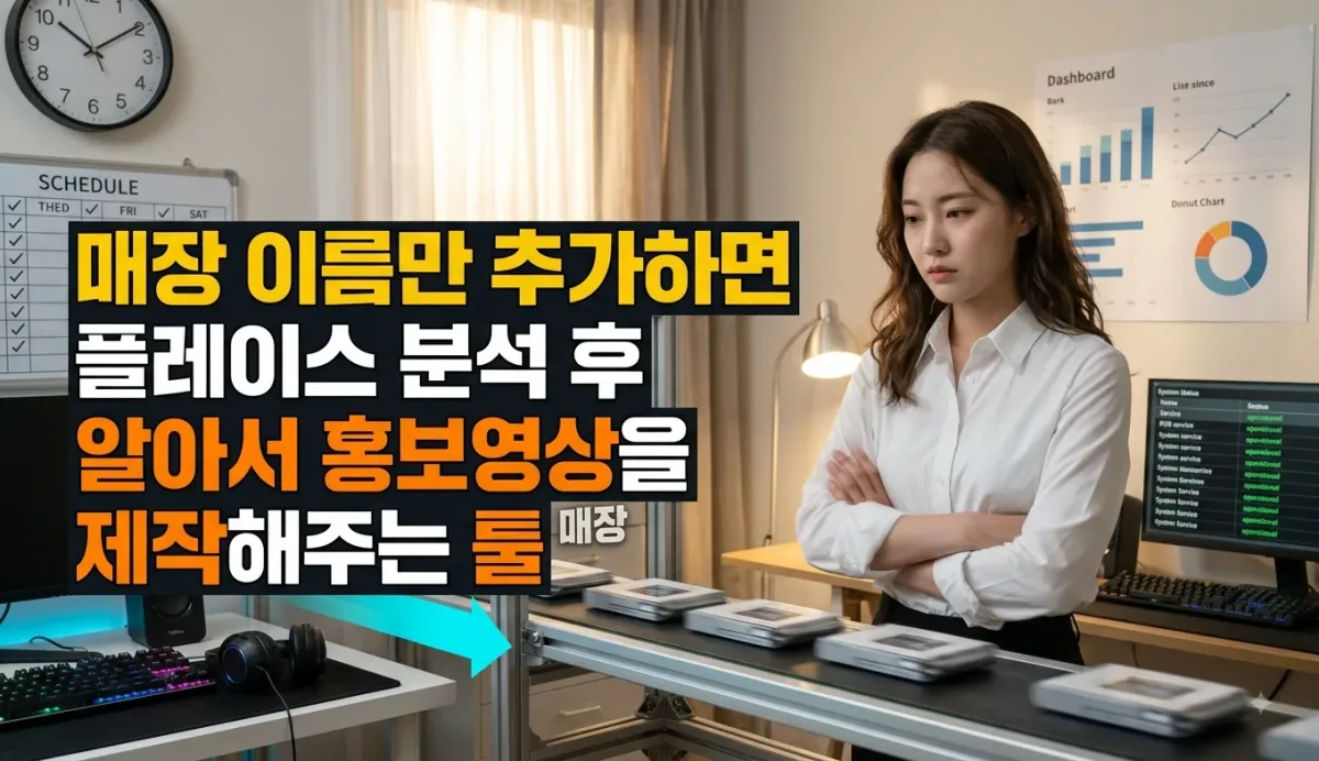 매장 이름만 추가하면 플레이스 분석 후 알아서 홍보영상을 제작해주는 툴 누리보드 플러그인