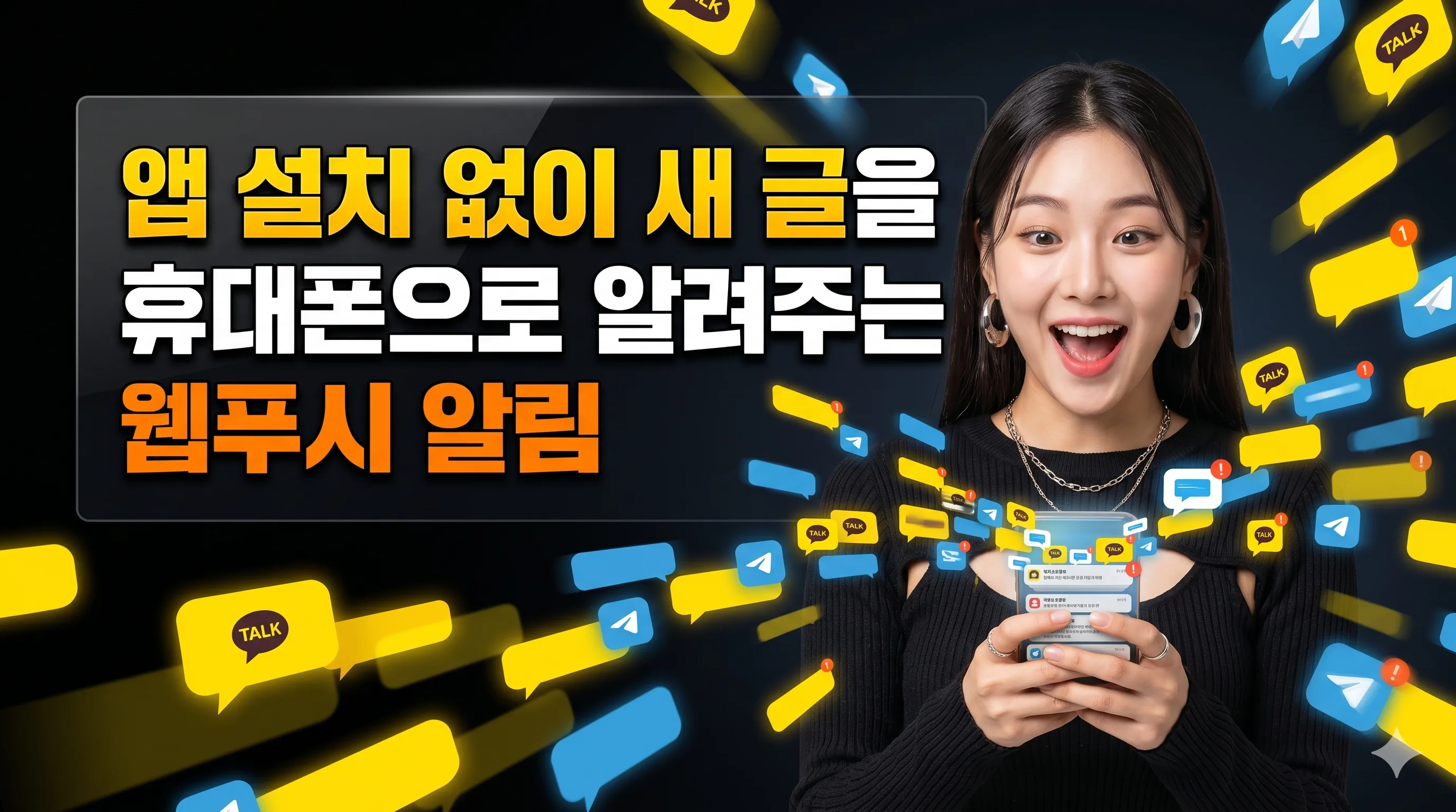 앱 설치 없이 새 글을 휴대폰으로 알려주는 웹푸시 알림 누리보드 플러그인 - 알림/연동