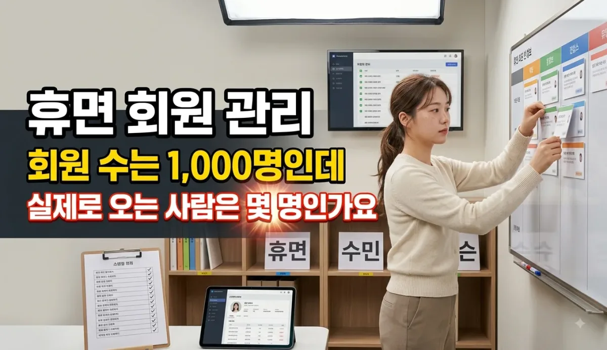 휴면 회원 관리 — 회원 수는 1,000명인데 실제로 오는 사람은 몇 명인가요 누리보드 플러그인 - 유틸리티