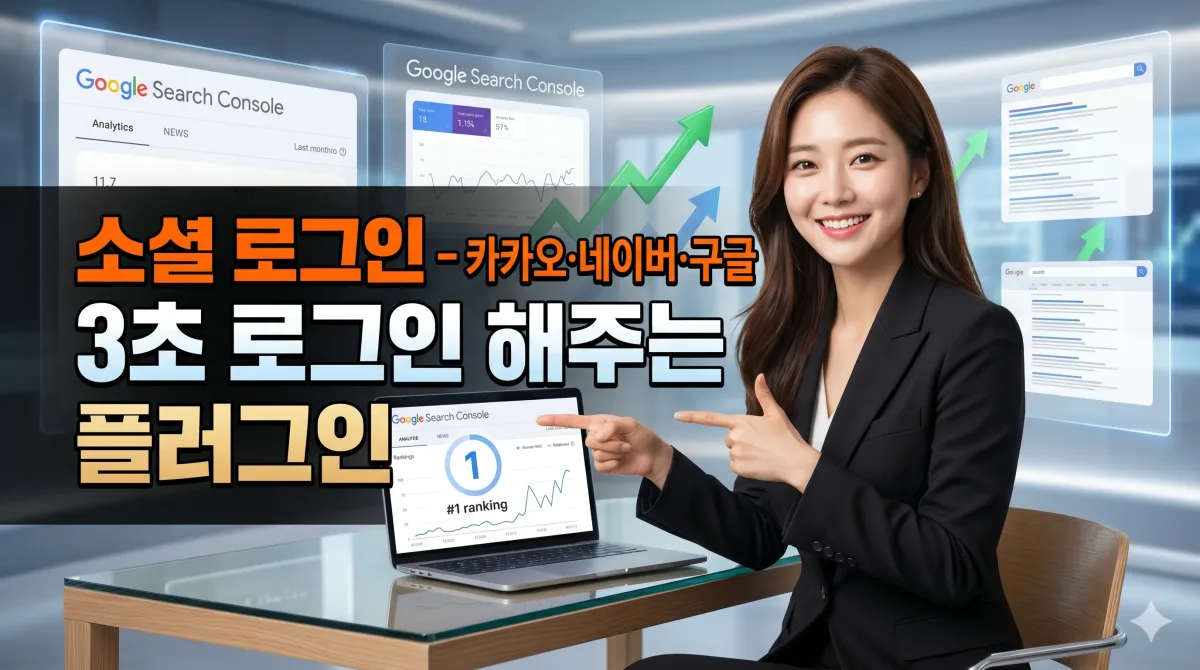 소셜 로그인 — 카카오·네이버·구글 간편 3초 로그인 플러그인 누리보드 플러그인 - 알림/연동