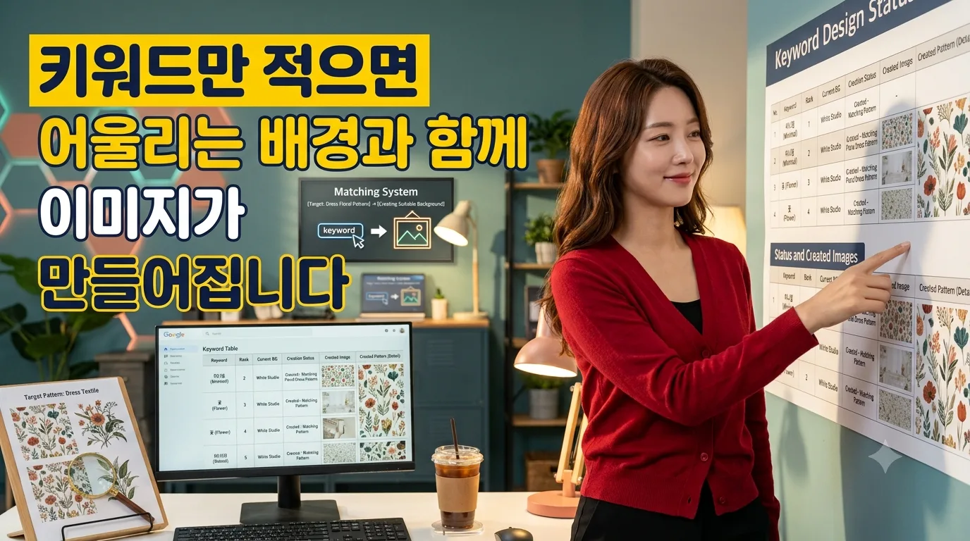 키워드만 적으면 어울리는 배경과 함께 이미지가 만들어집니다 누리보드 플러그인 - 유틸리티