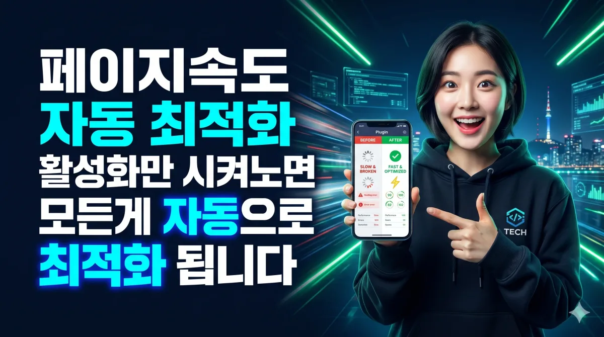 페이지속도 자동 최적화 누리보드 플러그인 - SEO