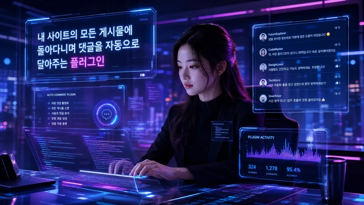 자동 댓글-게시글마다 돌다다니며 댓글이 자동으로 달립니다 누리보드 플러그인 - 콘텐츠