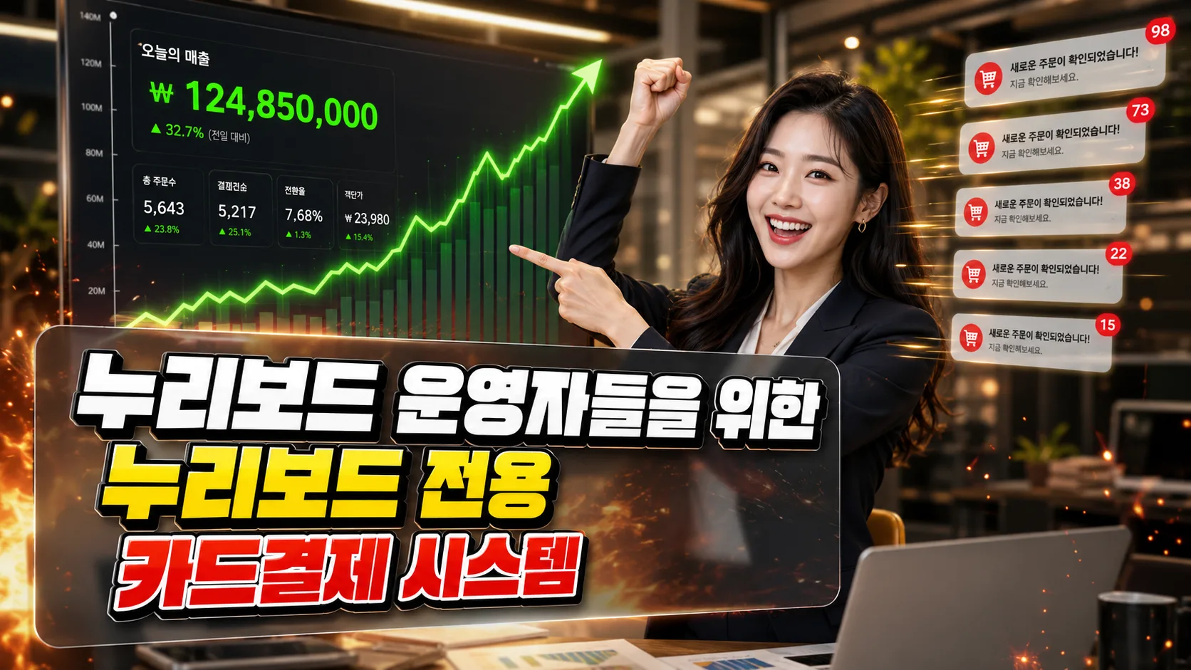 누리보드 전용 카드결제 포인트 충전 시스템 — PG사 바로 승인, 설치만 하면 즉시 사용 누리보드 플러그인 - 광고/수익