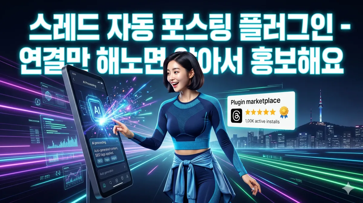 스레드 자동 포스팅 플러그인- 버튼몇개로 연걸 끝 누리보드 플러그인 - 알림/연동