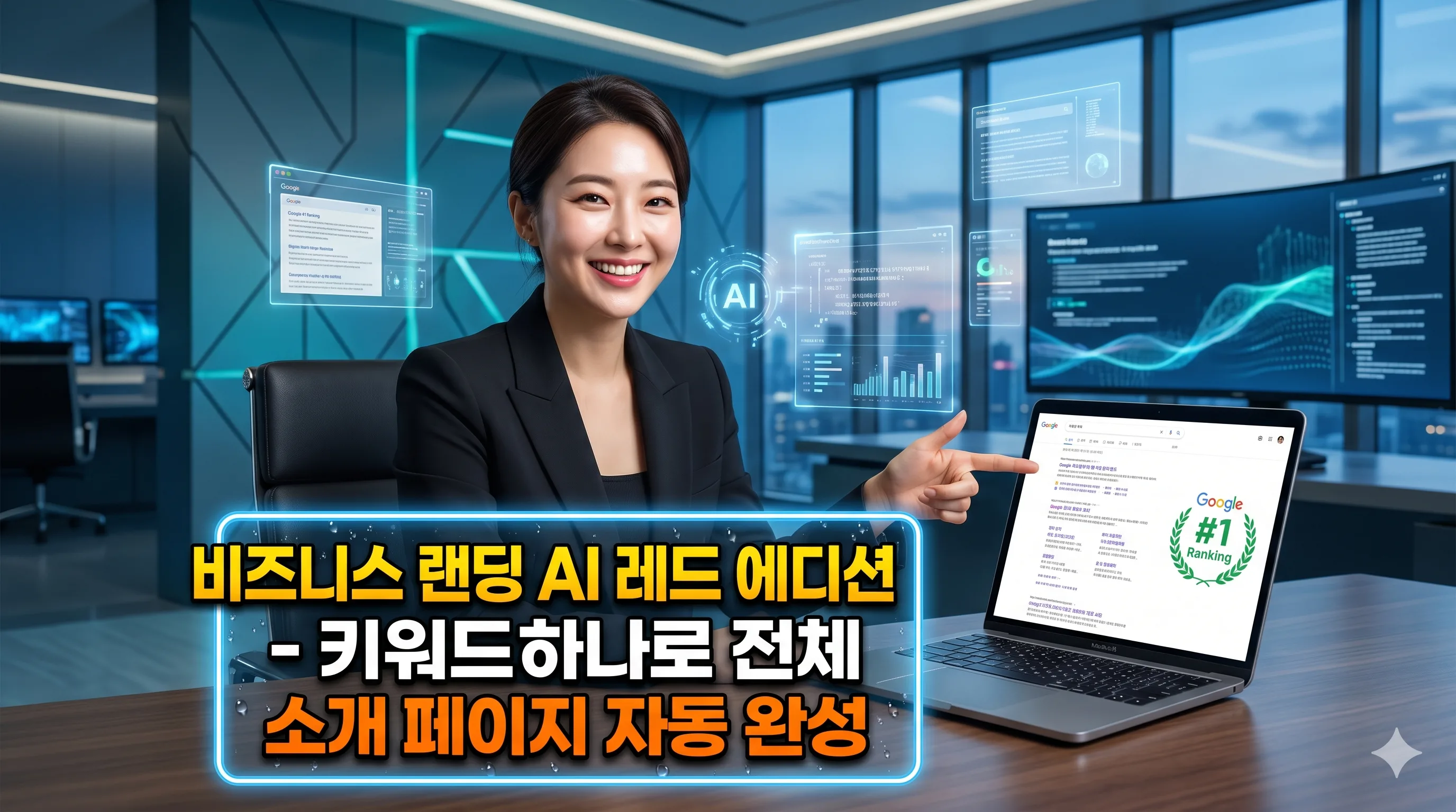 비즈니스 랜딩 에디션 — 키워드 하나로 전체 소개 페이지 자동 완성 누리보드 플러그인 - 스킨