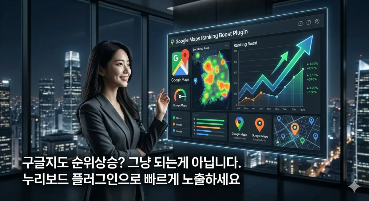 구글 지도검색 1위, 누리보드 사용자만의 무기 누리보드 플러그인 - SEO