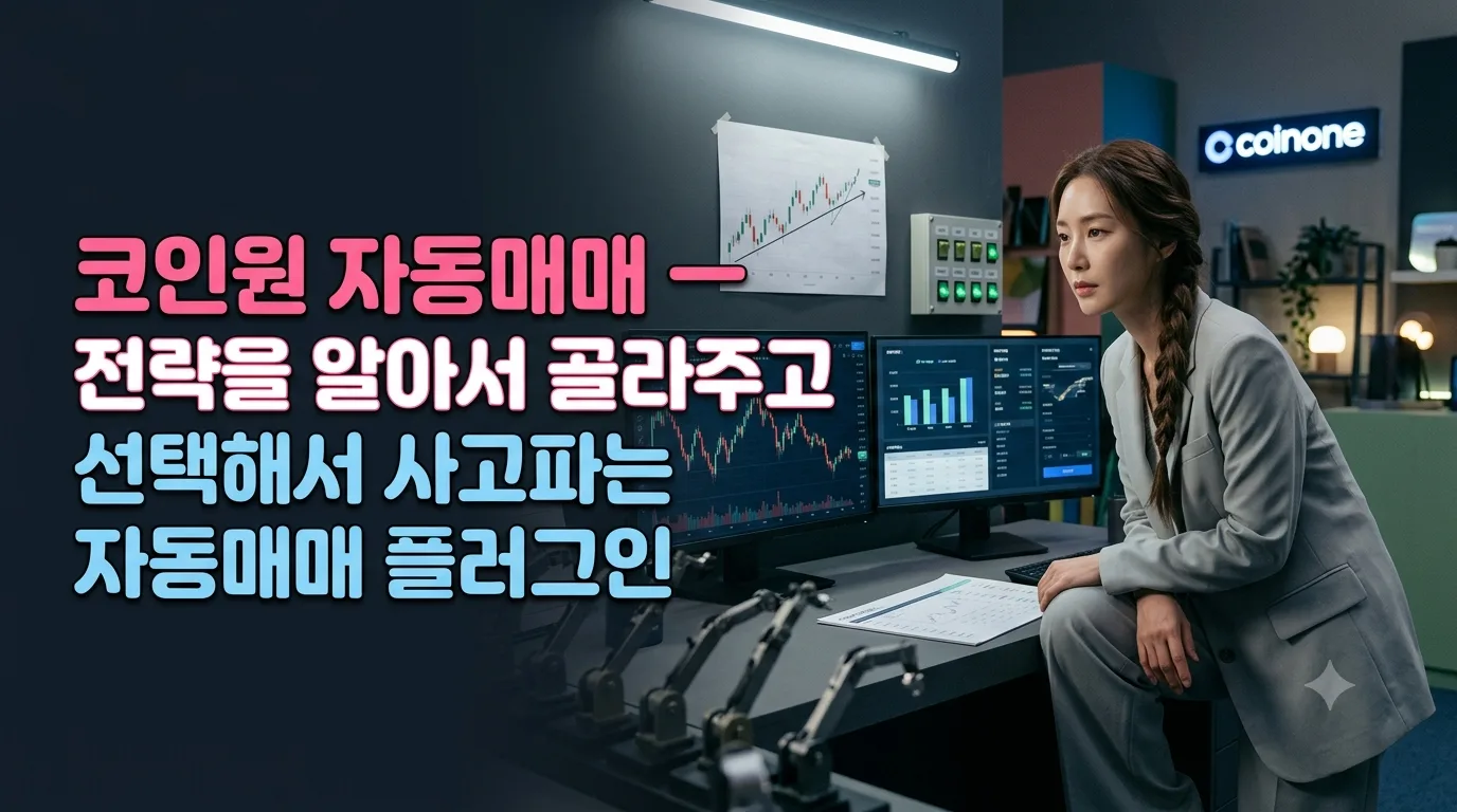 코인원 자동매매 — 전략을 알아서 골라주고 선택해서 사고파는 자동매매 플러그인 누리보드 플러그인
