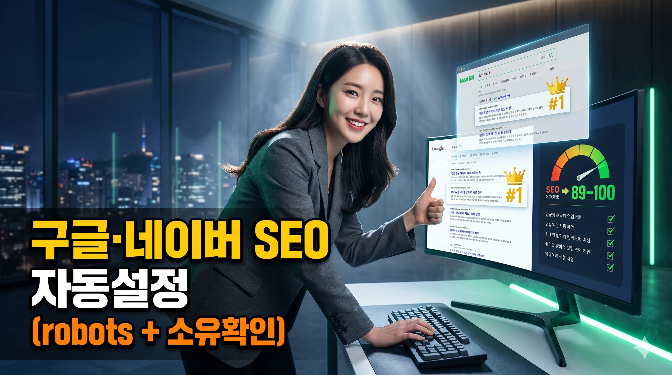 구글·네이버 SEO 자동설정 (robots + 소유확인) 누리보드 플러그인 - SEO